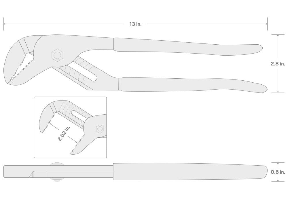 Tekton 13 Inch Groove Joint Pliers (2-5/8 Inch Jaw Capacity), large image number 7