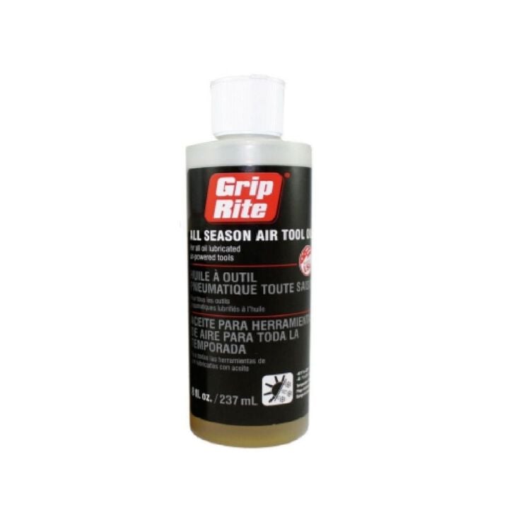 Grip Rite 8 Oz Bottle All Season Air Tool Oil