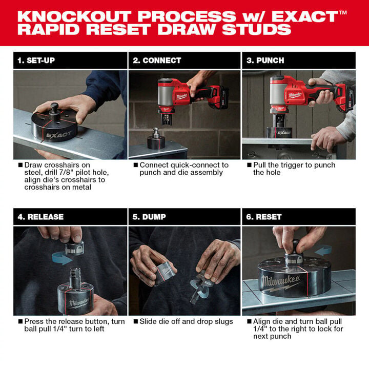 Milwaukee M18 FORCE LOGIC 10 Ton Knockout Tool 1/2 Inch to 2 Inch (Bare Tool), large image number 4