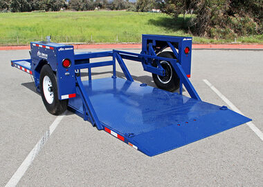 Air-Tow Trailers 12' Drop Deck Flatbed Trailer 75in Deck Width - 5500# Capacity, large image number 3