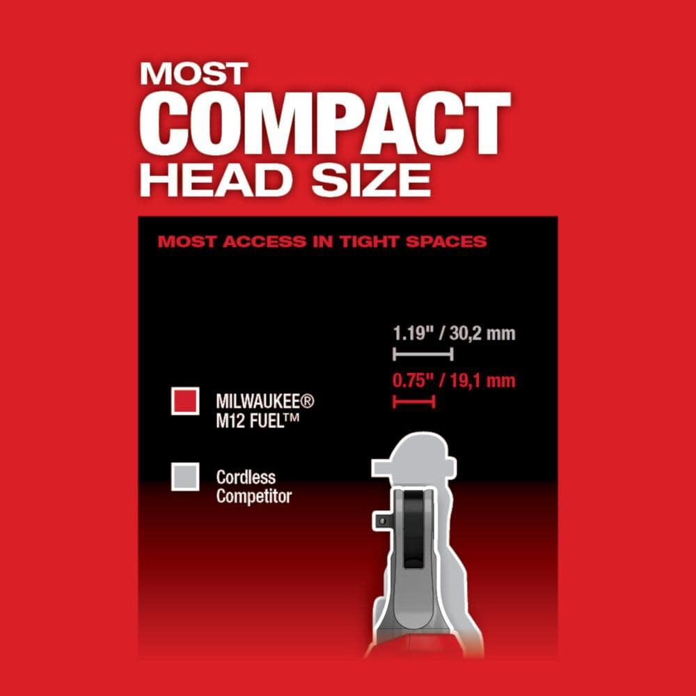 Milwaukee M12 Fuel 1 4inch High Speed Ratchet Bare Tool 2566 20 Simolary simolary.com 9