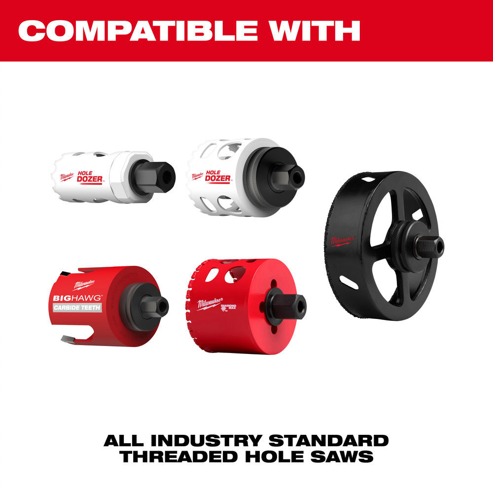 Milwaukee 7/16 Inch QUIK-LOK Arbor Set, large image number 10