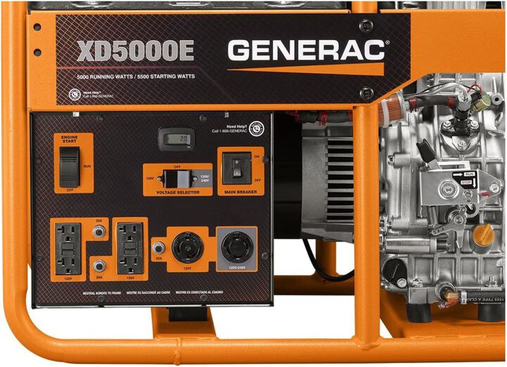 Generac 5,500 Watt Diesel Fueled 50-State Portable Generator, large image number 2