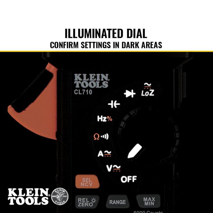Klein Tools 600A AC/DC Auto-Ranging TRMS Clamp Meter, large image number 2