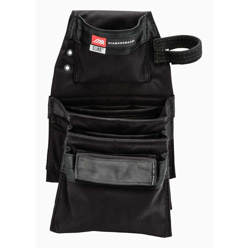 Diamondback Toolbelts Left Side Elias 2.0 Dominant Tool Belt Pouch, Black – DB2-46-BK-L-A