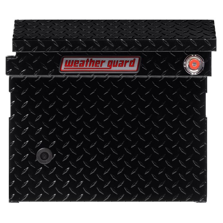Weather Guard Saddle Box Aluminum Full Low Profile Gloss Black, large image number 3