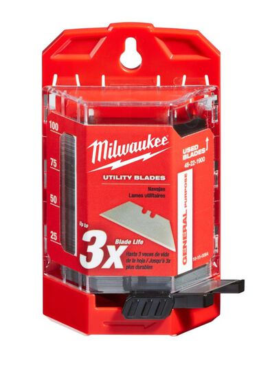 Milwaukee 100-Piece General Purpose Utility Blades with Dispenser, large image number 3