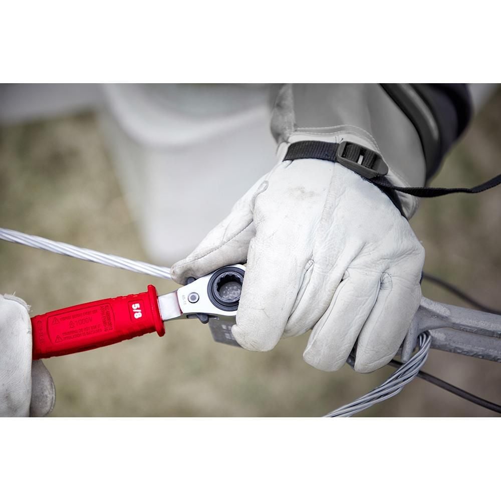 Milwaukee Linemans 4-in-1 Insulated Ratcheting Box Wrench, large image number 4