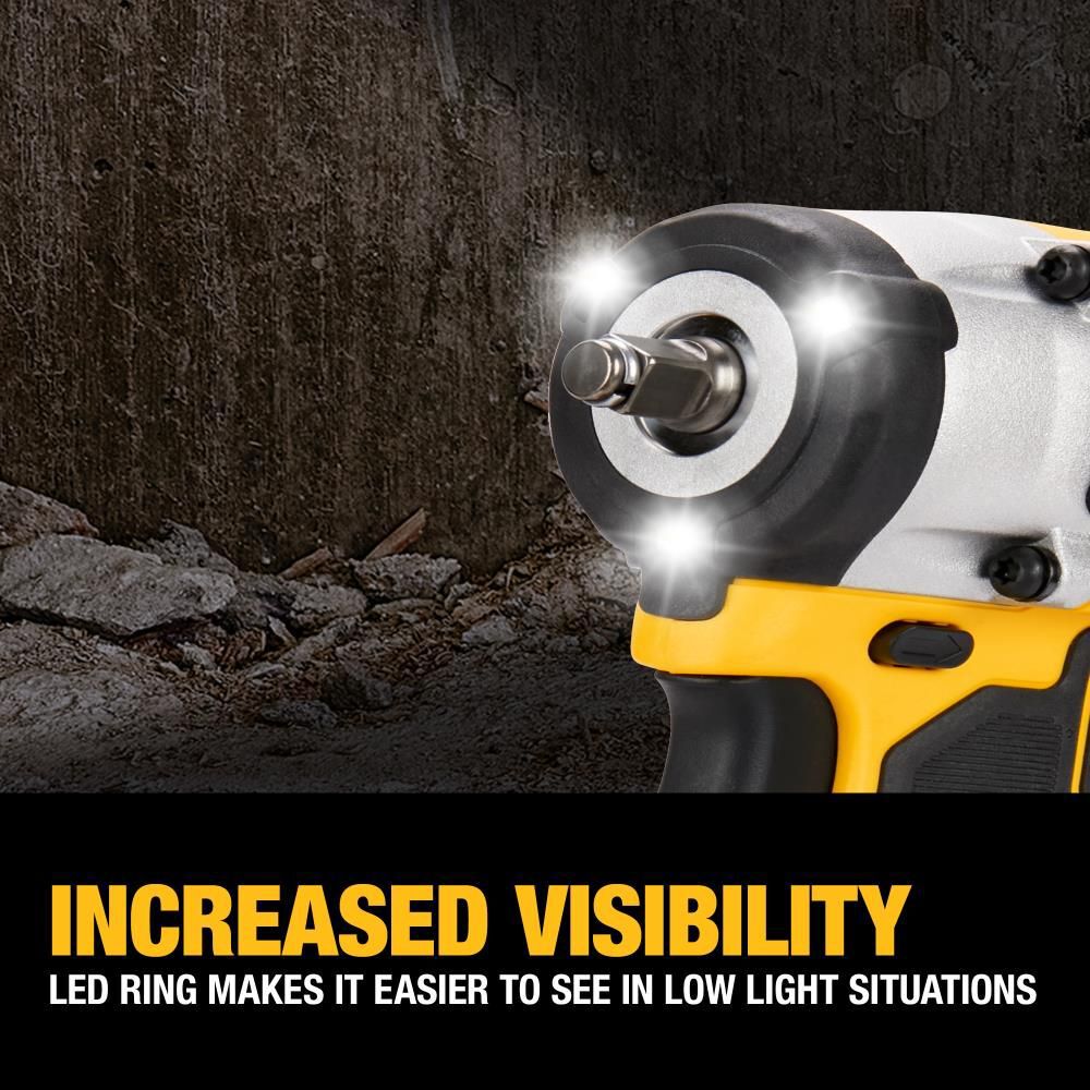 DEWALT ATOMIC 20V MAX Impact Wrench 3/8in Hog Ring Anvil (Bare Tool), large image number 15
