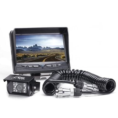 Rear View Safety Backup Camera System with Trailer Tow Quick Connect Kit