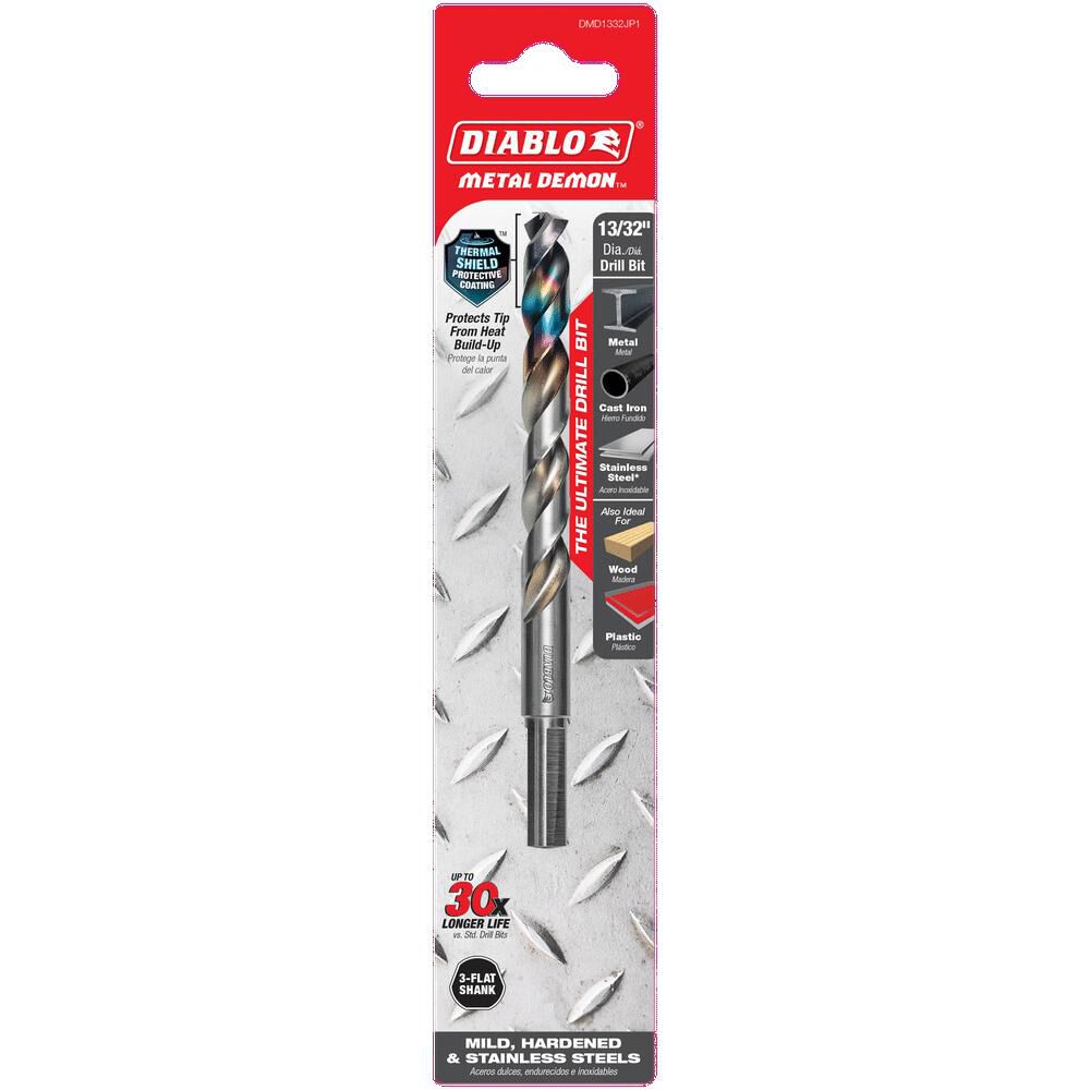 Diablo Tools 13/32 Inch Metal Demon Drill Bit for Mild, Hardened and Stainless, large image number 5