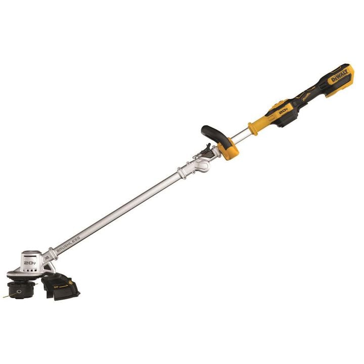 DEWALT 20V MAX XR Brushless 14 in. Cordless Folding String Trimmer and Handheld Blower Combo Kit, large image number 1