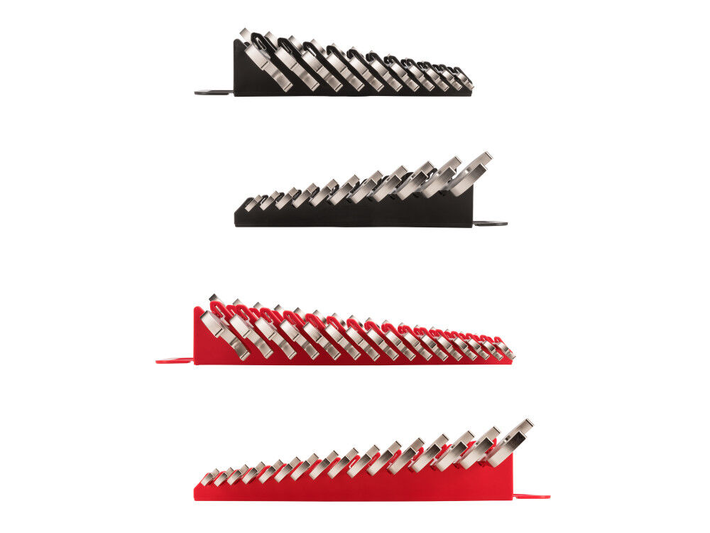 Tekton Angle Head Open End Wrench Set, 27 Pieces (3/8-1 Inch, 10-27 mm), large image number 7