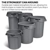 Rubbermaid Vented Brute 10 Gallon Blue Resin Free-Standing Round Container, small image number 5