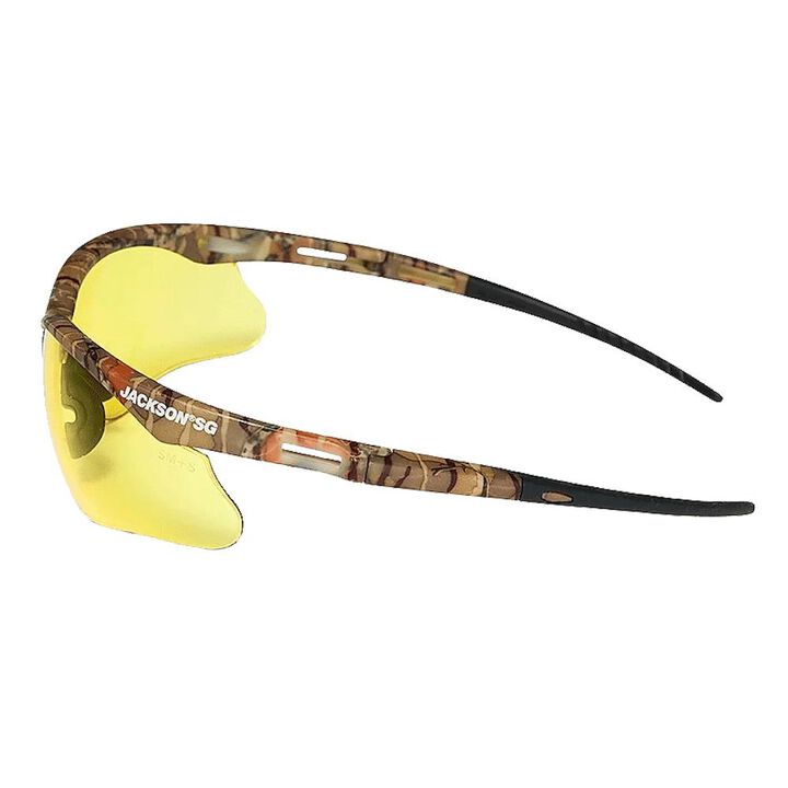 Jackson Safety Glasses Anti Fog Coating Amber Lens Camo Frame, large image number 4