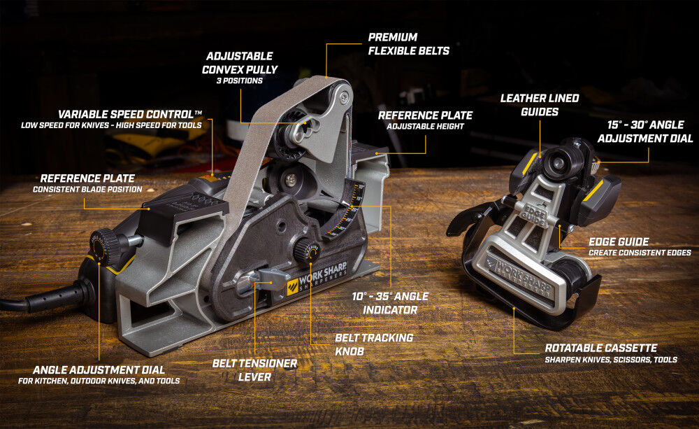 Work Sharp Corded Knife & Tool Sharpener with Blade Grinding Attachment Ken Onion Edition Elite Mk.2 , large image number 4