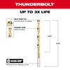Milwaukee 17/64 In. Thunderbolt Titanium Coated Drill Bit, small