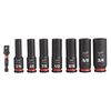 Milwaukee Impact Socket 3/8in Drive SAE Deep 6 Point 8pc, small image number 3