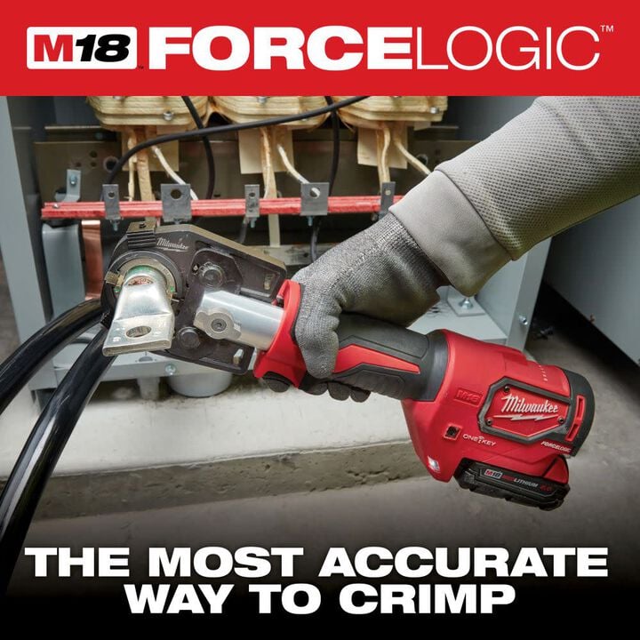 Milwaukee M18 FORCE LOGIC 600 MCM AL Crimper with 750 MCM Expanded Jaw (Bare Tool), large image number 2