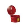 Justrite 1 Gallon Red Steel Dip Tank for Cleaning Parts, small image number 2