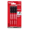Milwaukee INKZALL Black Ultra Fine Point Pens 4 Pieces, small image number 1