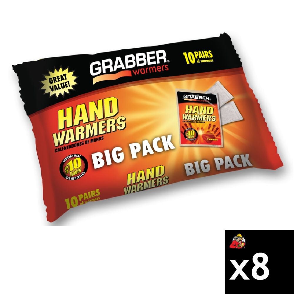 Grabber Warmers 7 Hour Air Activated Hand Warmer 10 Pair Bundle – ATB000011673