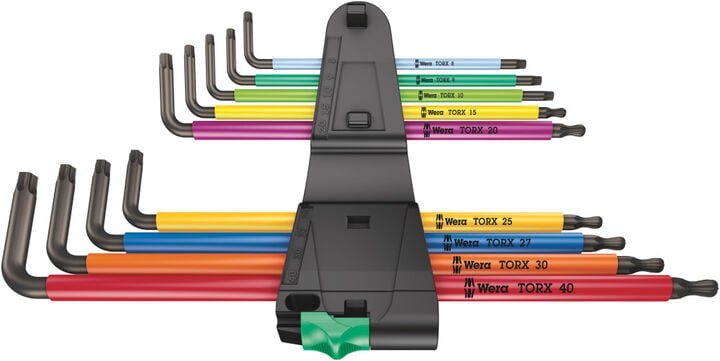 Wera Tools 967/9 TX XL Multicolor 1 L-Key Set 9pc, large image number 1