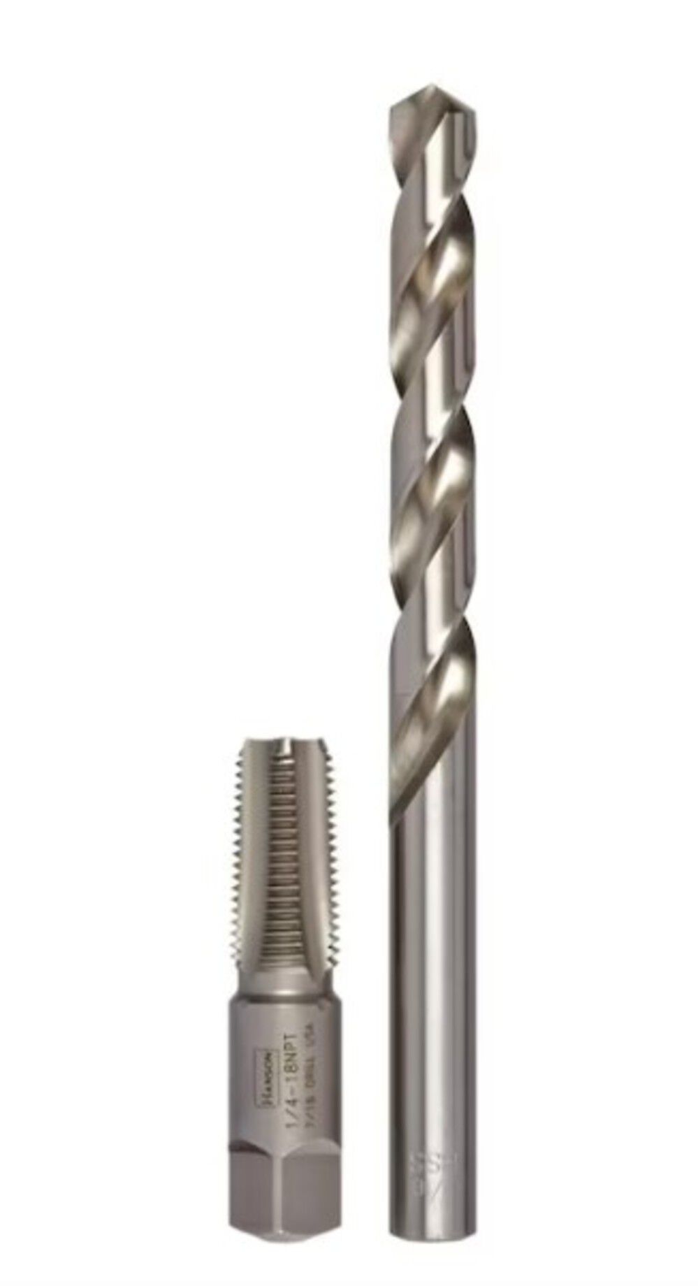 Irwin High Speed Steel Drill and Tap Bit 1/4 Inch 2 Pieces, large image number 1