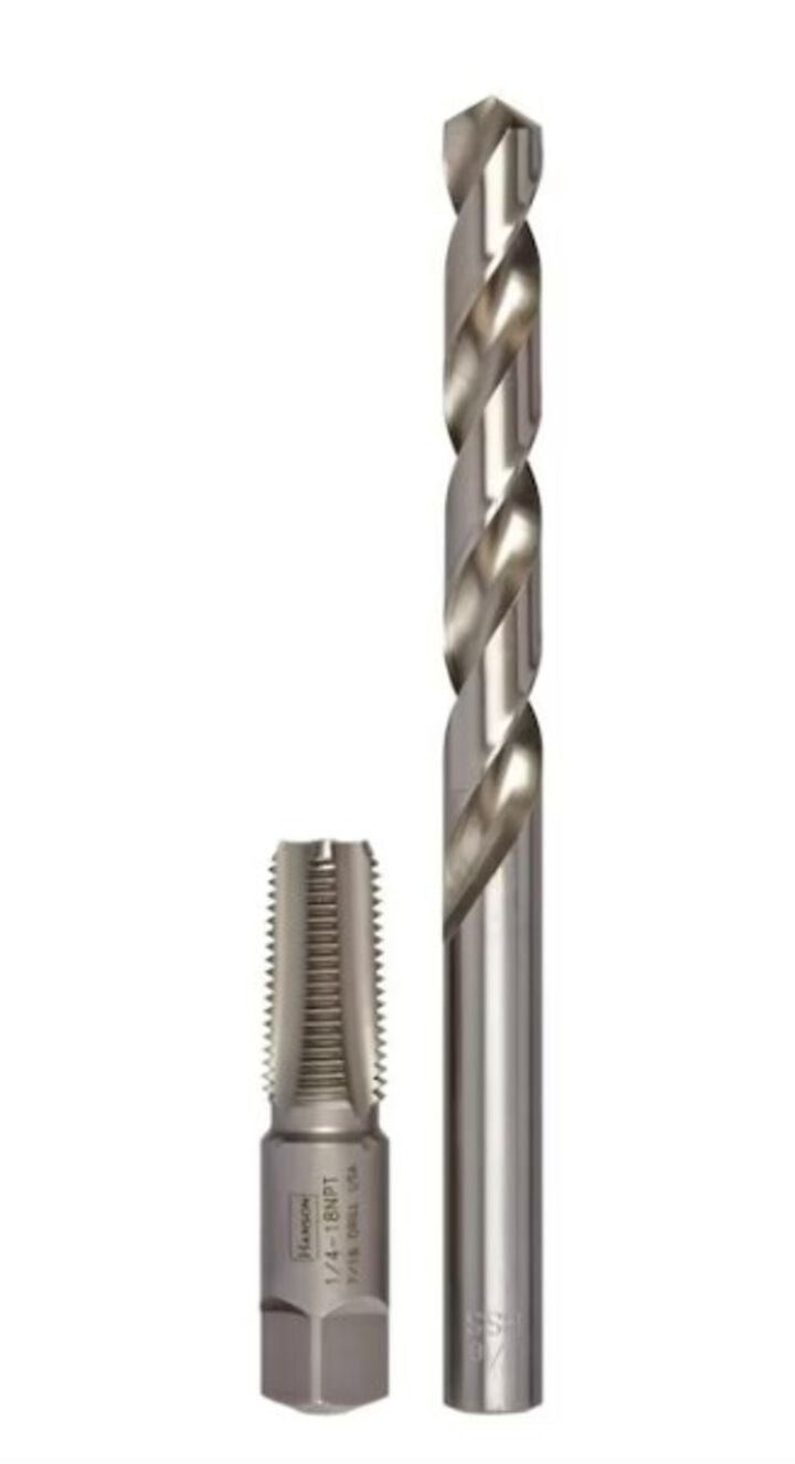 Irwin High Speed Steel Drill and Tap Bit 1/4 Inch 2 Pieces, large image number 0