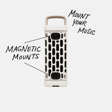 Turtlebox Ranger Li-Ion Battery-Powered Ultra-Portable Speaker, Ivory