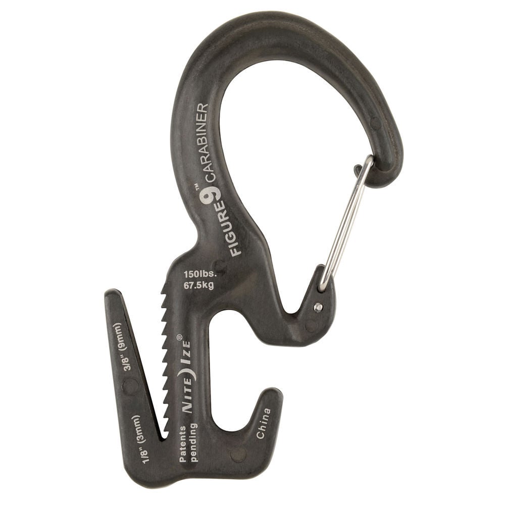 Nite Ize Figure 9 Carabiner Rope Tightener Large Black, large image number 5