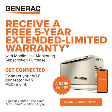Generac Guardian Series 70432 22kwith 19.5kW Air Cooled Home Standby Generator with WiFi with Whole House 200 Amp Transfer Switch (non CUL), large image number 10