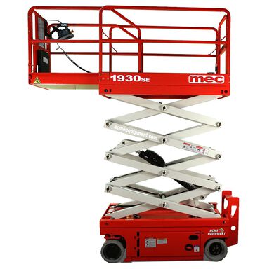 mec 19 Ft. Electric Scissor Lift with Leak Containment System, large image number 1