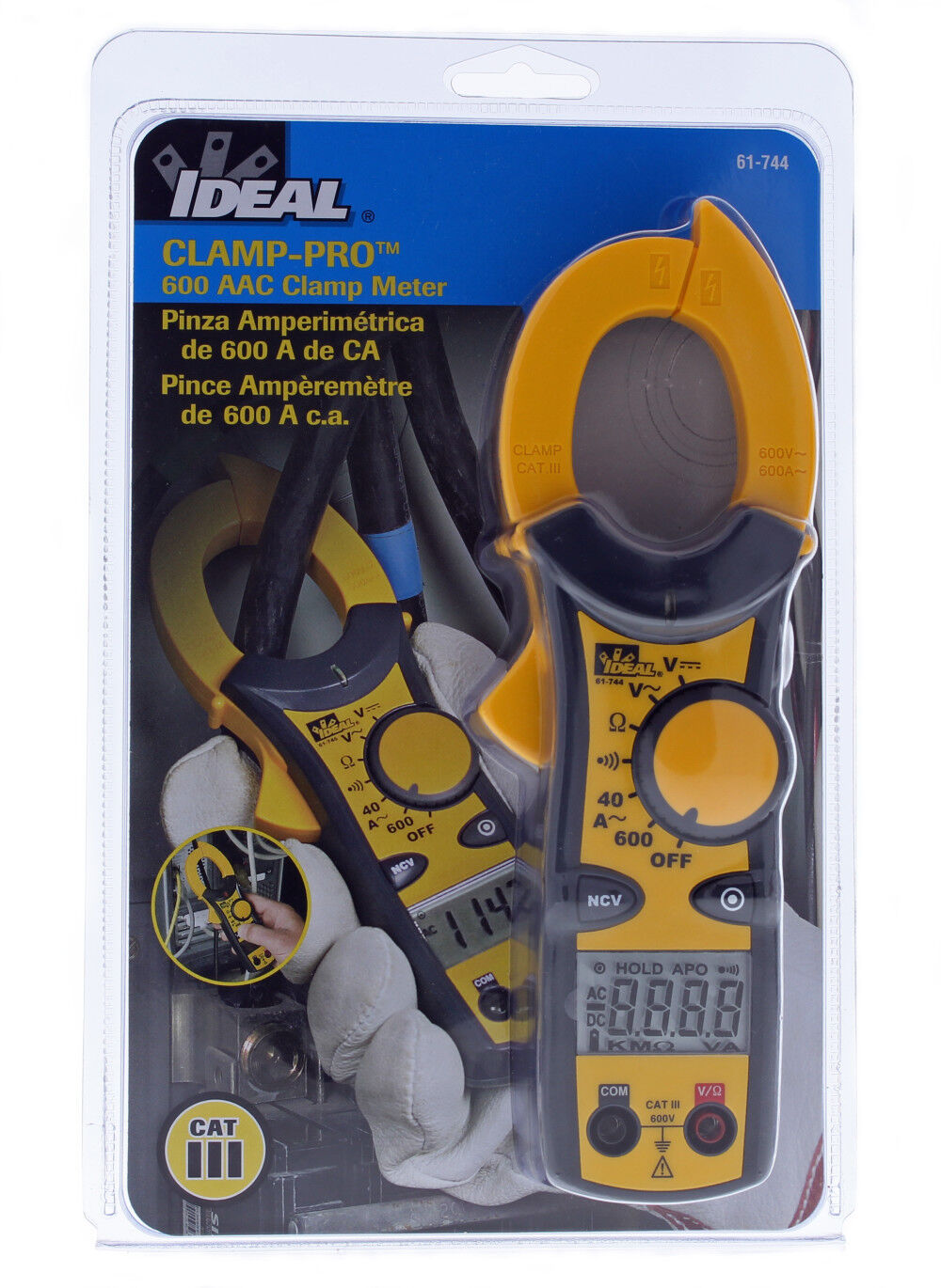 Ideal Industries Clamp-Pro Meter 600 Amp AC with NCV, large image number 3