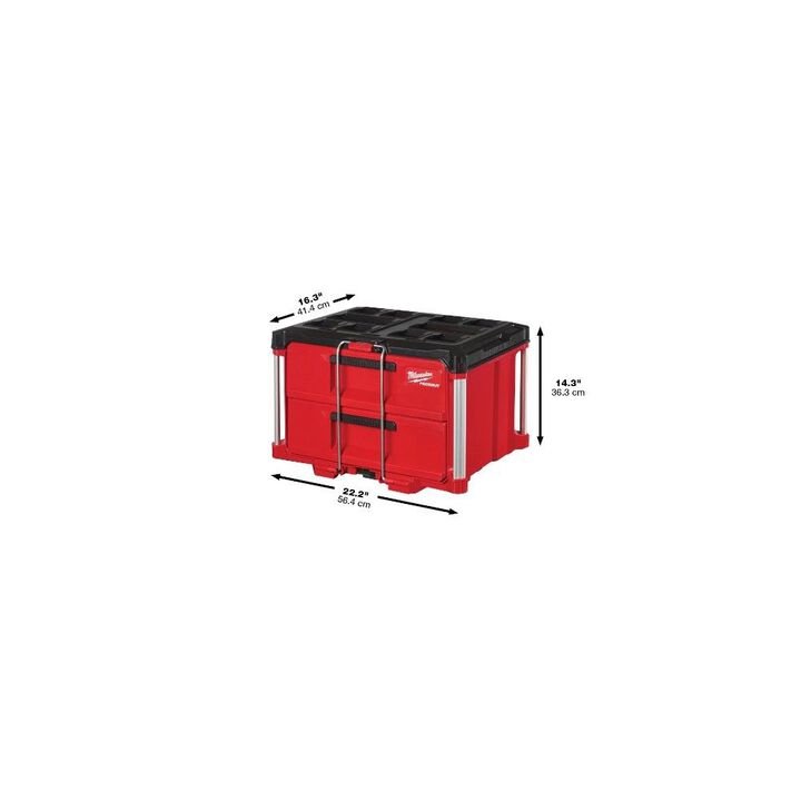 Milwaukee M18 Wrench Kit, 31-Piece Socket Set, 2-Drawer Tool Box Bundle, large image number 5