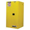 Justrite 60 Gallon Yellow Steel Manual Close Flammable Cabinet, small image number 1