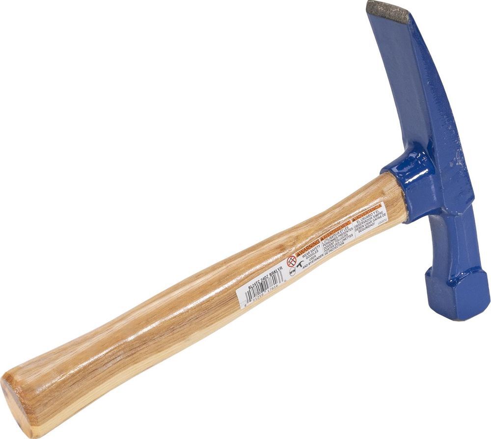 Vaughan 24 Oz Steel Face Bricklayer Hammer with Hickory Handle, large image number 7