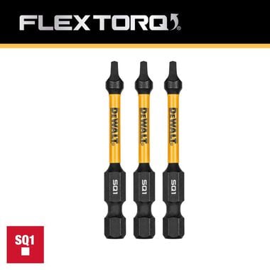 DEWALT 2.25In Square #1 Flextorq 3 Pack, large image number 1