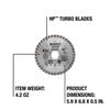 DEWALT HP4 1/2 Inch Turbo Rim Diamond Blade for Stone and Masonry, small image number 3