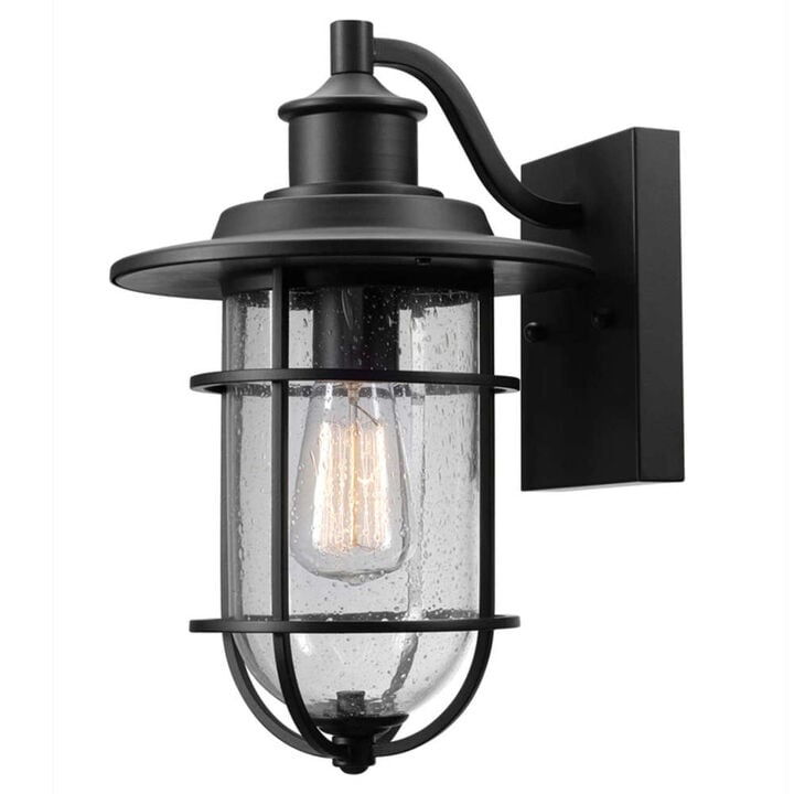 Globe Electric Vintage Turner Wall Sconce Natural Black 1 Light