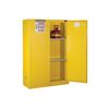 Justrite 45 Gallon Yellow Self Close Flammable Cabinet, small image number 4