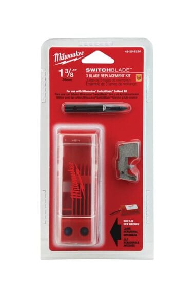 Milwaukee 1-3/8 in. SwitchBlade 3 Blade Replacement Kit, large image number 0