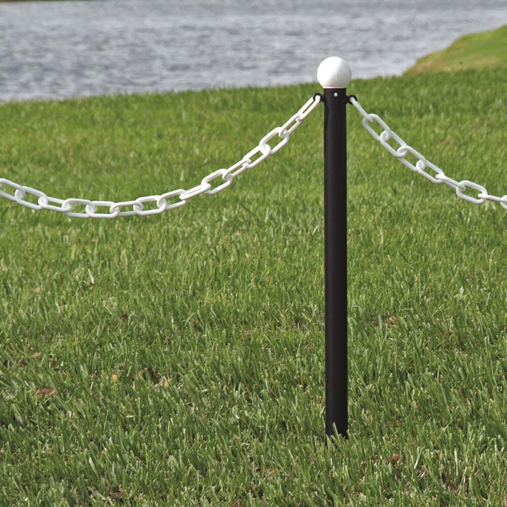 Mr Chain 2 In. (#8 51mm) x 500 Ft. White Plastic Barrier Chain, large image number 2