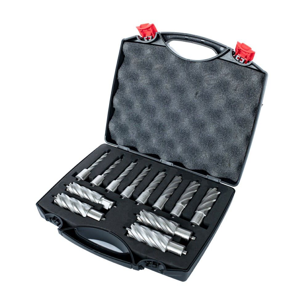 Evolution Power Tools 2in Depth Annular HSS Mag Drill Cutter Set 12pc, large image number 1