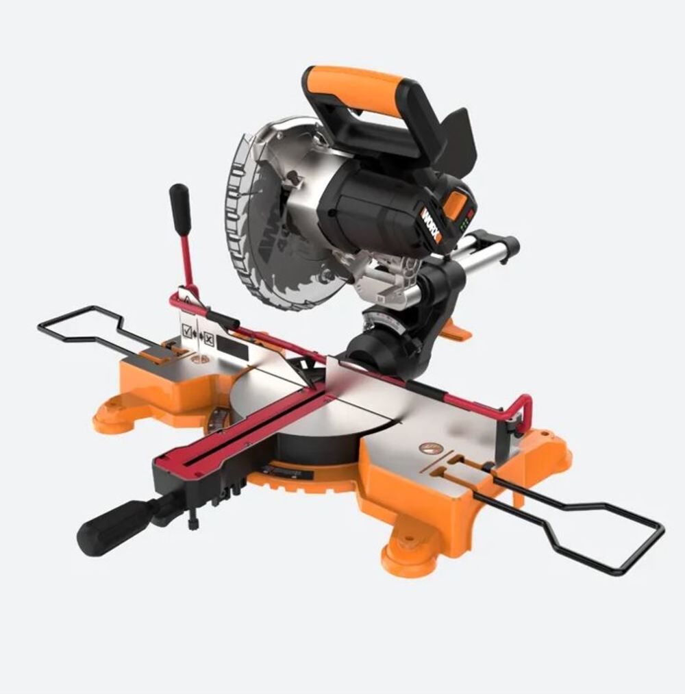 Worx 7.25 in Cordless Sliding Compound Miter Saw (Bare Tool), large image number 1