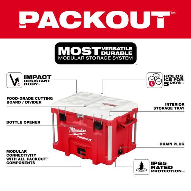 Milwaukee PACKOUT XL Cooler 40qt 48-22-8462 from MILWAUKEE ...