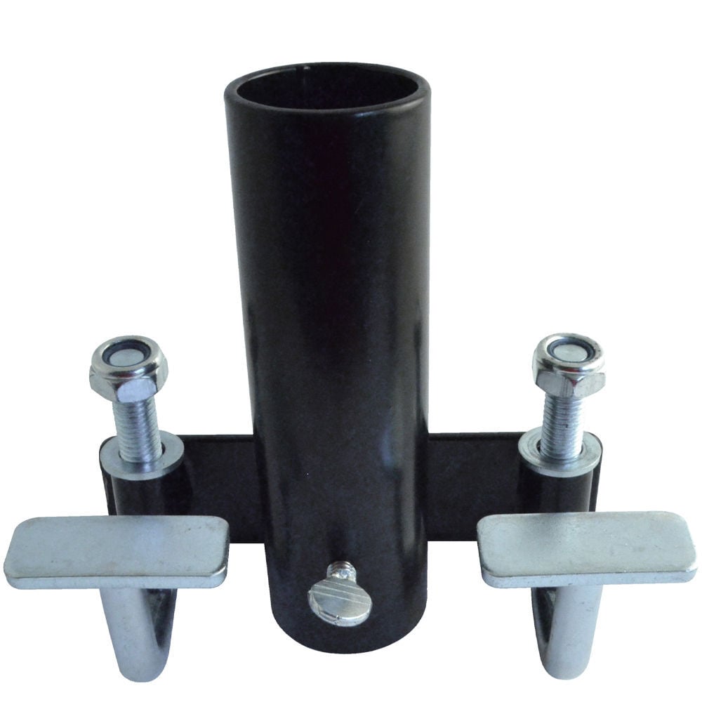 Erickson Mfg Steel Truck Bed Flag Pole Holder, Black Powder-Coated, No-Drill Clamp-On Mount, large image number 3