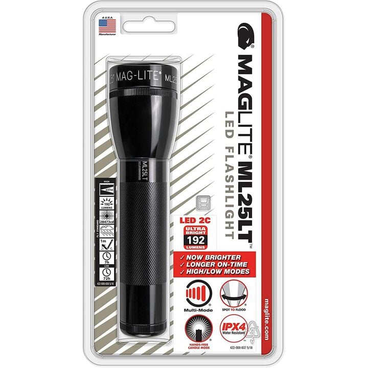 Maglite Flashlight ML25LT 192 Lumens LED 2 Cell C, large image number 1