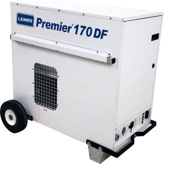 LB White Premier Enclosed flame Ductable Dual Fuel - LP/NG 170k BTU heater, large image number 1