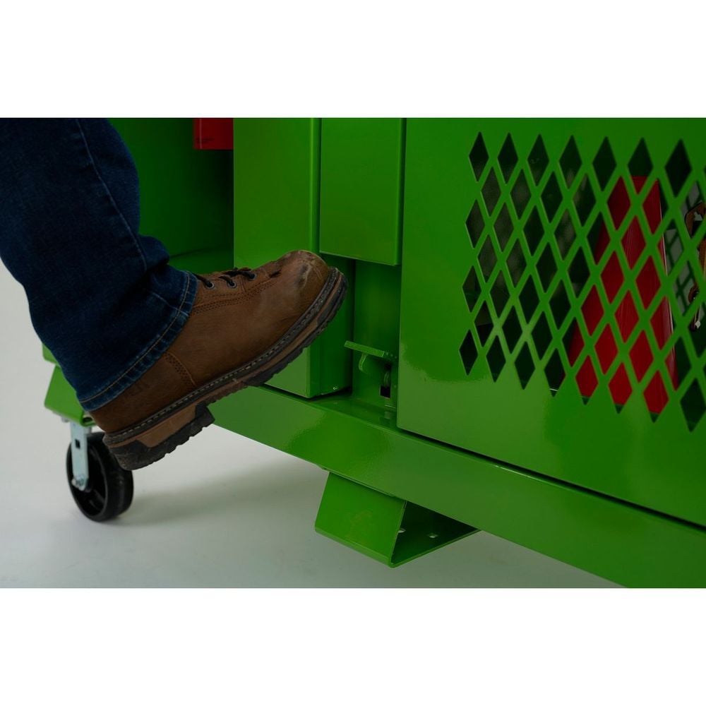 Knaack Model 139-SK-01 Safety Kage 59.4 Cu-Ft. Green Steel Cabinet, large image number 11